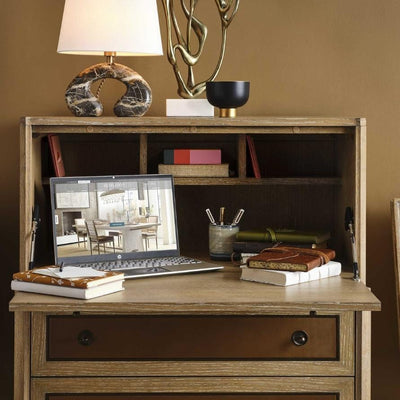 Uttermost Living Black Label Hide Away Secretary Desk House of Isabella UK