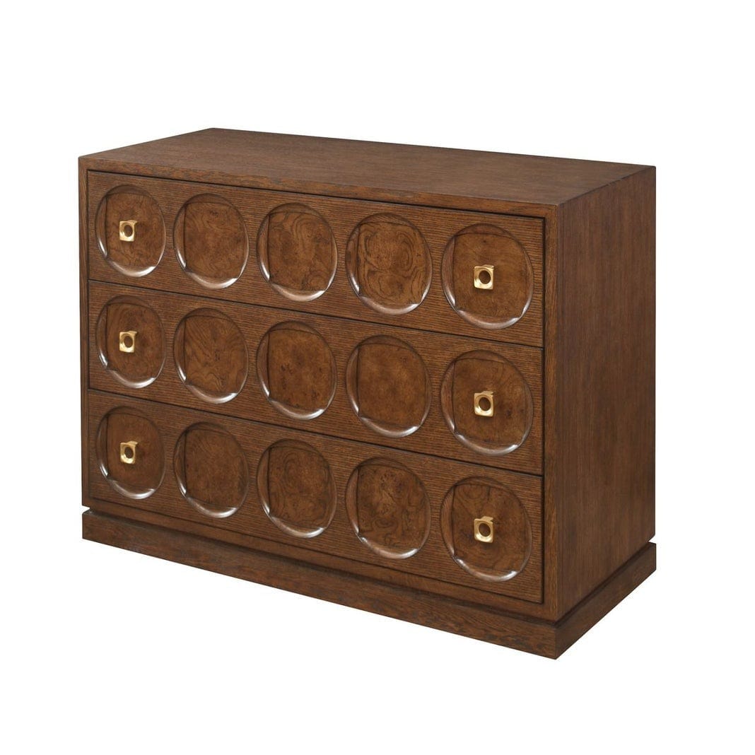 Black Label Roundabout 3 Drawer Chest in Cocoa Brown.