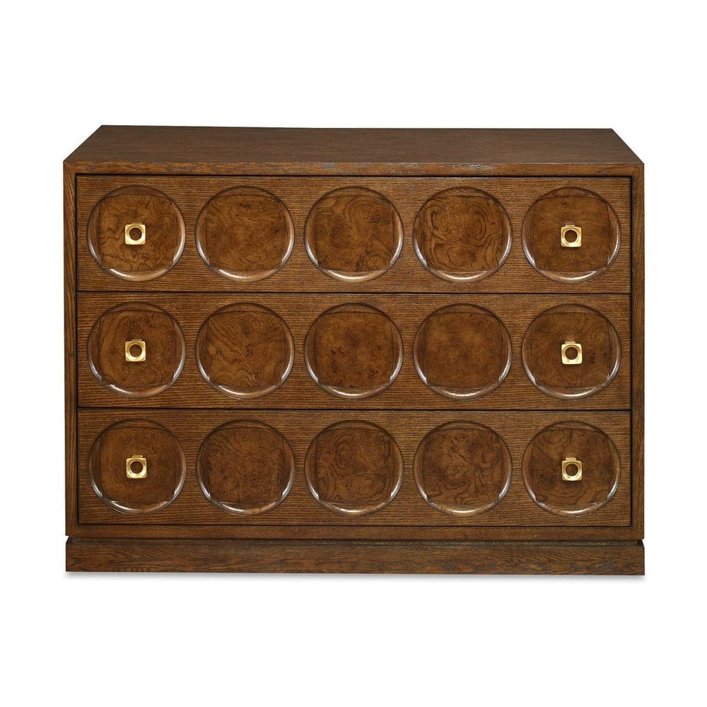 Black Label Roundabout 3 Drawer Chest in Cocoa Brown.