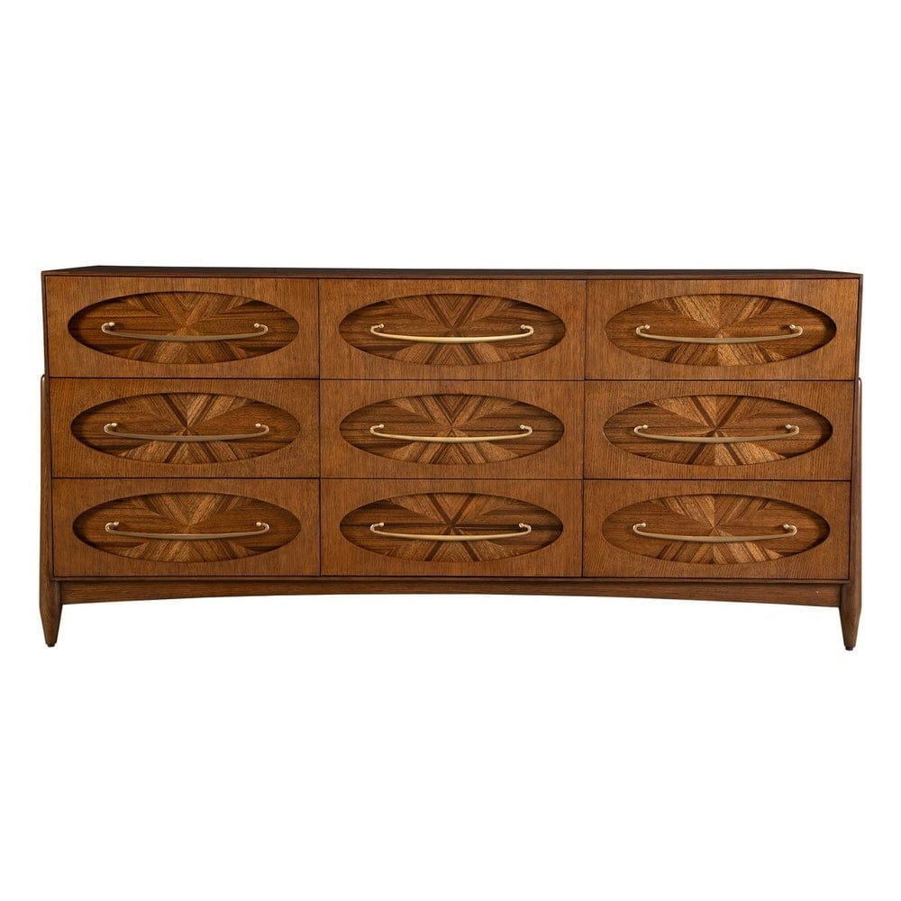 Black Label Tiger Eye 6 Drawer 1 Door Chest.