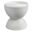 Uttermost Living Bongo White Rattan Side Table House of Isabella UK