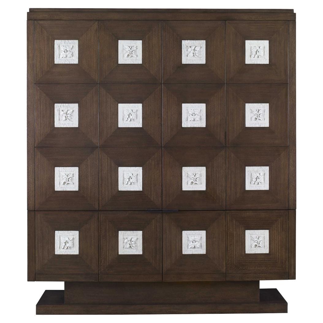 Uttermost Living Botanical Large Wooden Cabinet House of Isabella UK