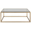 Uttermost Living Bravura Gold Coffee Table House of Isabella UK