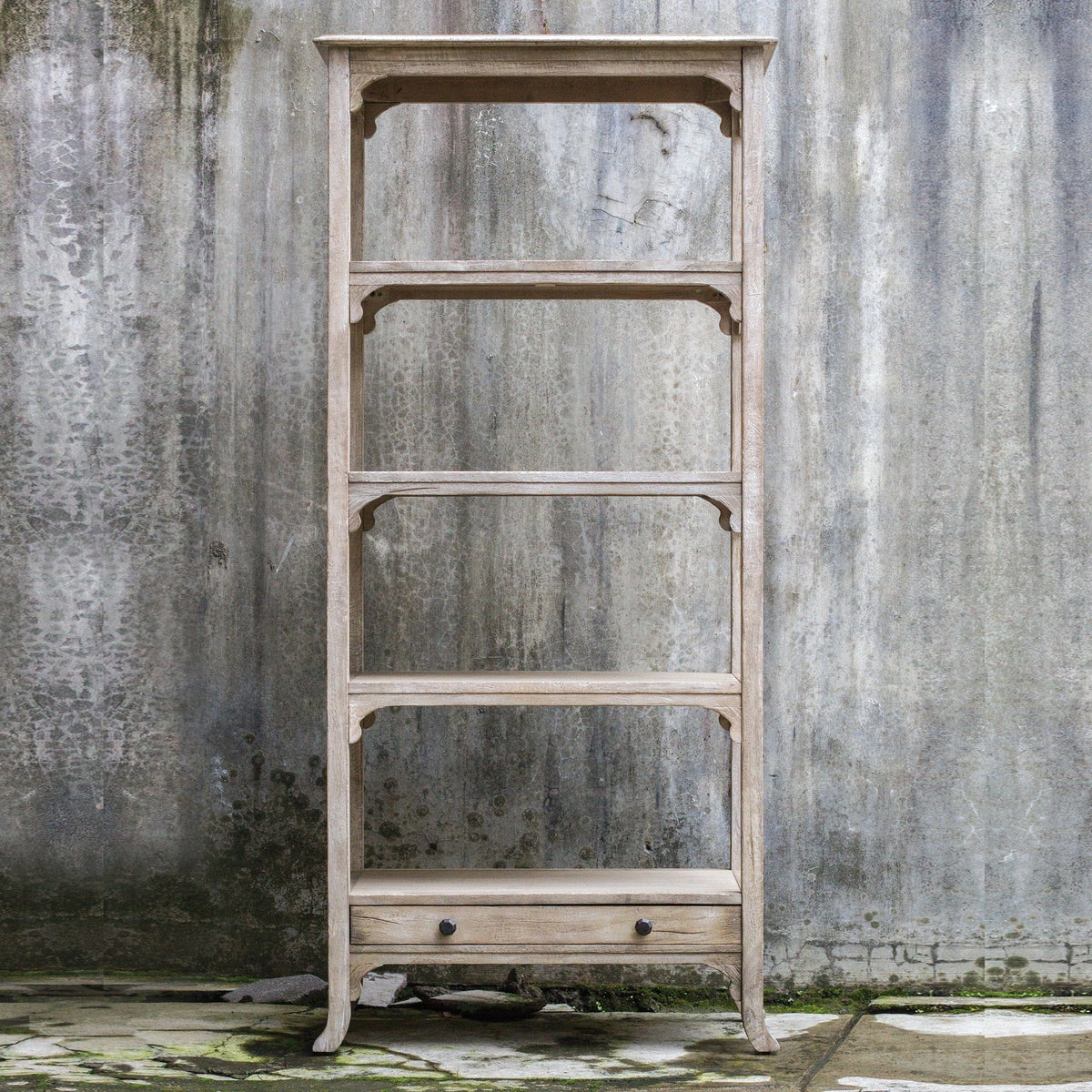 Uttermost Living Bridgely Aged White Etagere House of Isabella UK