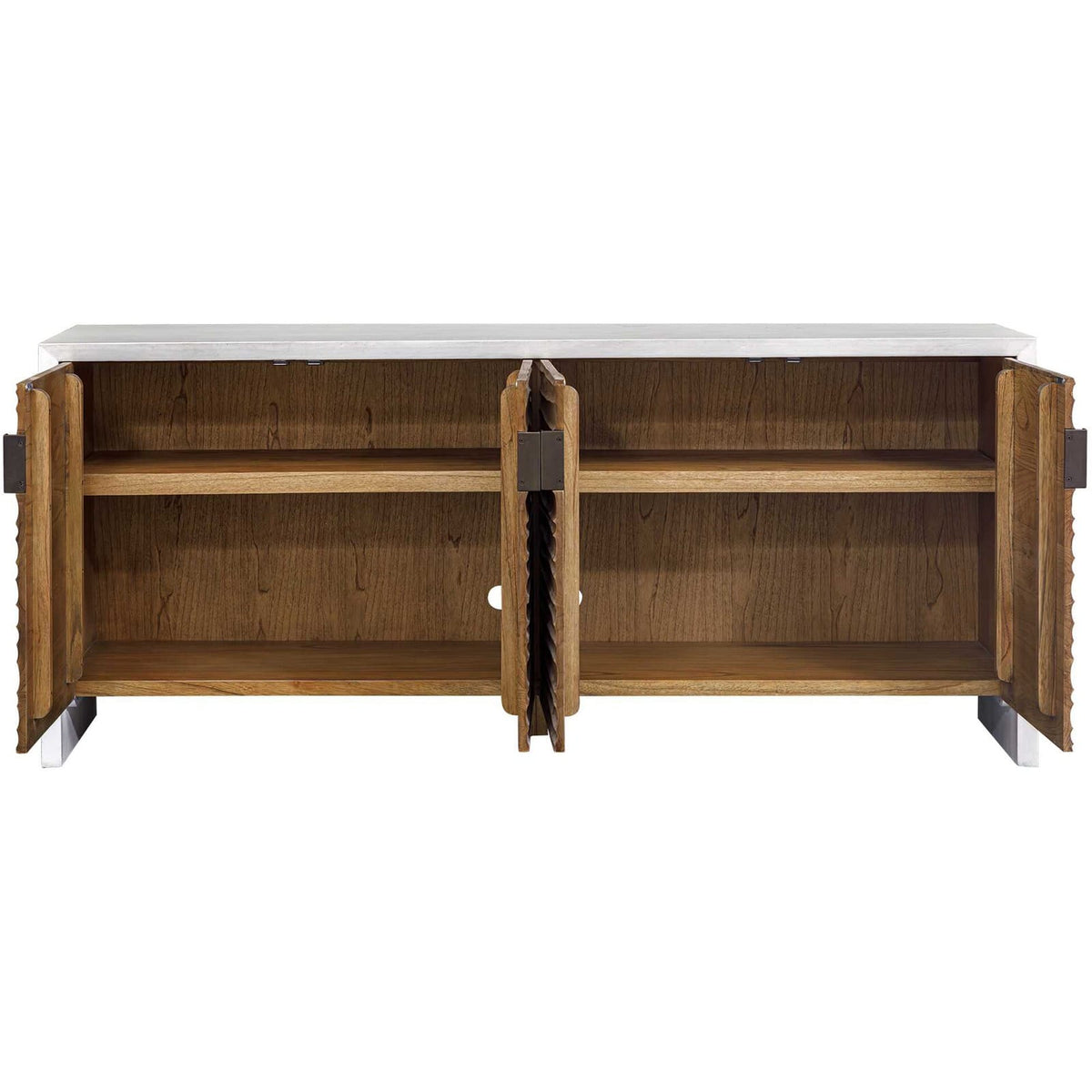 Uttermost Living Brinson Sideboard in Carved Wood House of Isabella UK