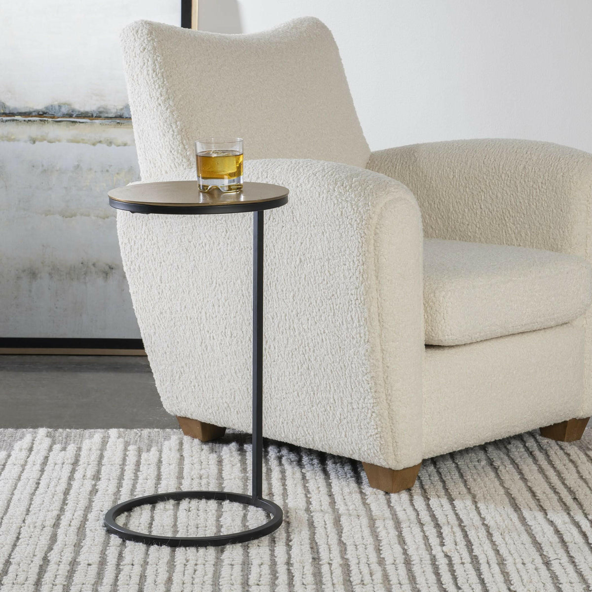 Brunei Gold Accent/drink Table.