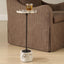 Uttermost Living Brunson Drink Table in White Marble House of Isabella UK