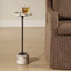 Uttermost Living Brunson Drink Table in White Marble House of Isabella UK