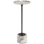 Uttermost Living Brunson Drink Table in White Marble House of Isabella UK