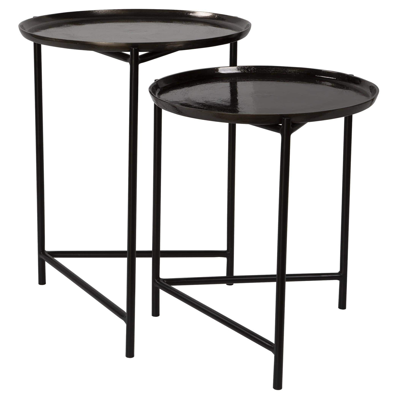 Uttermost Living Burnett Dark Nickel Nesting Tables, S/2 House of Isabella UK