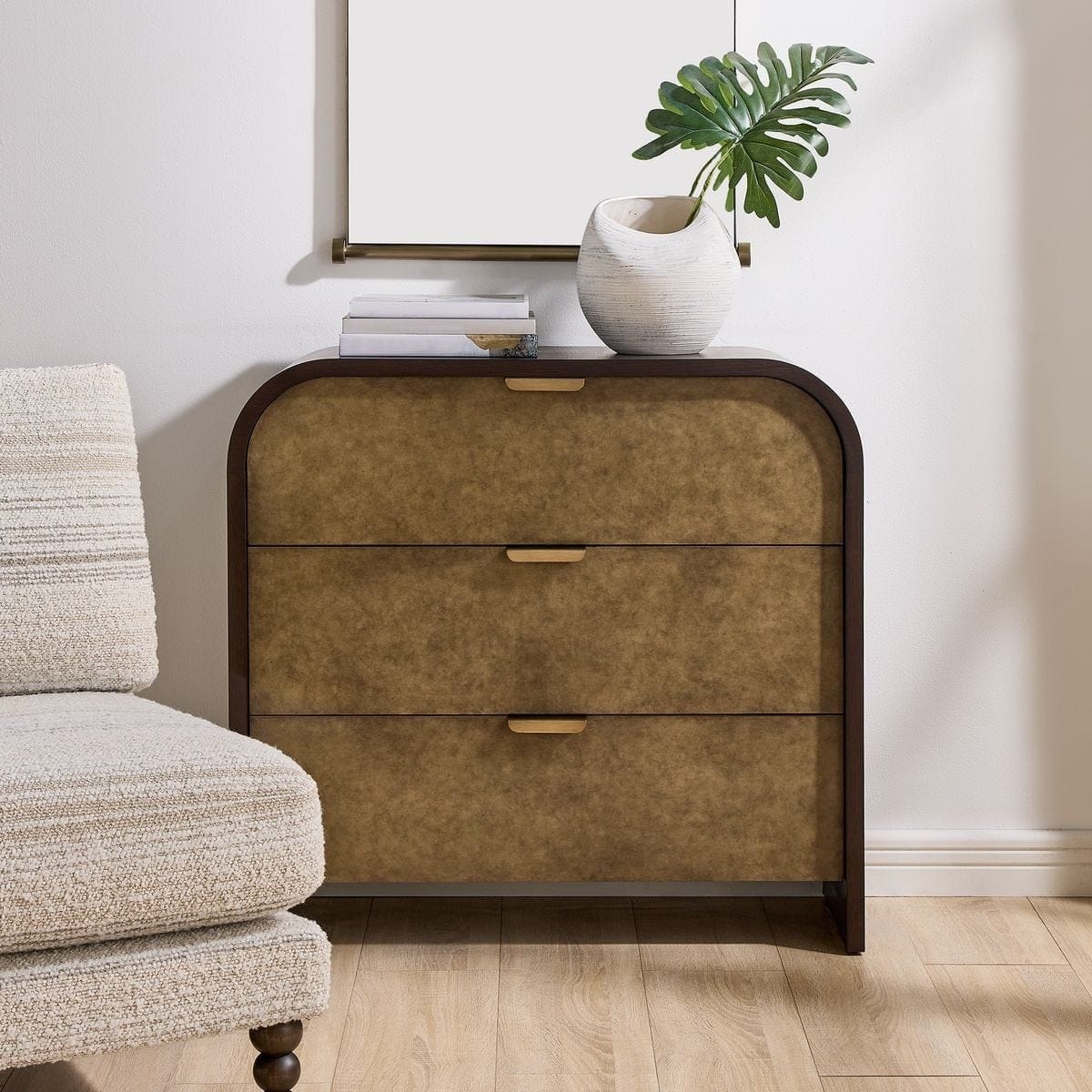 Uttermost Living Byrams 3 Drawer Chest in Oak House of Isabella UK