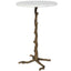 Uttermost Living Calais White Marble Side Table House of Isabella UK