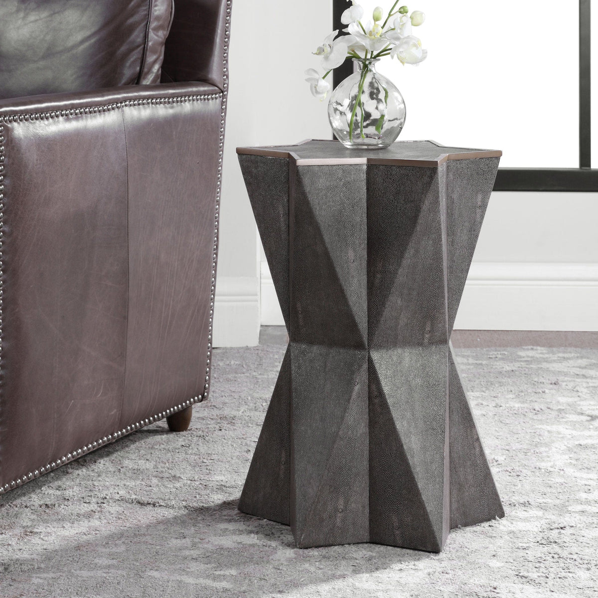 Uttermost Living Capella Gray Accent Table House of Isabella UK