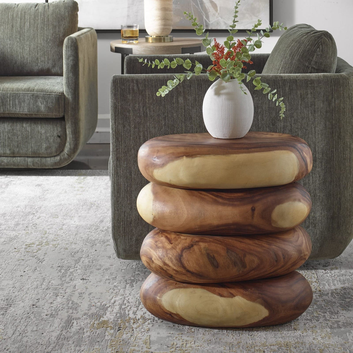 Uttermost Living Carrillo Modern End Table House of Isabella UK