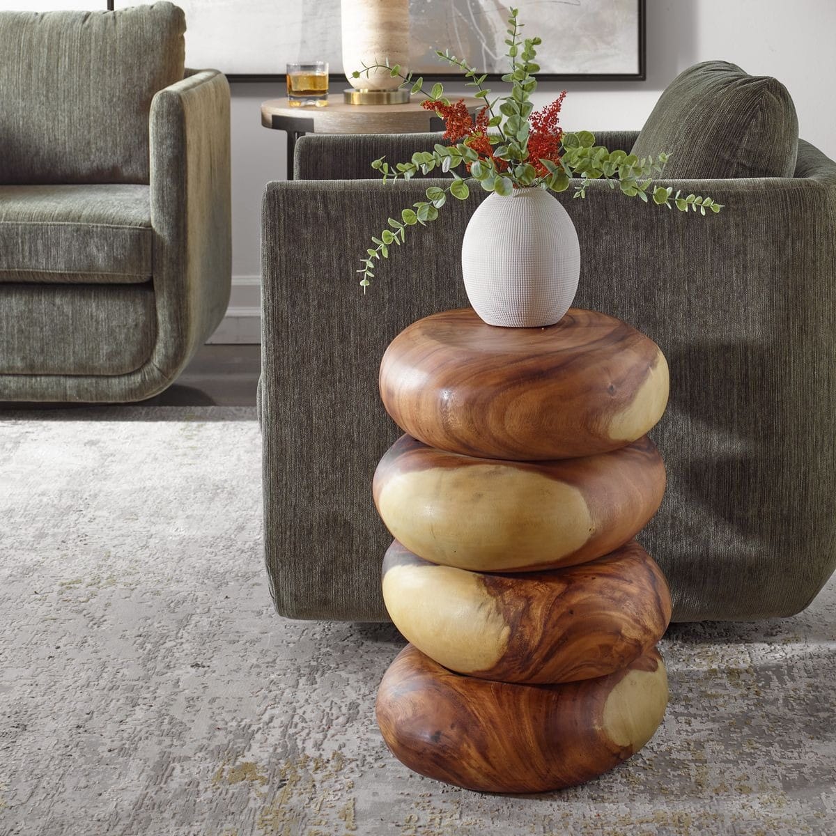 Uttermost Living Carrillo Modern End Table House of Isabella UK