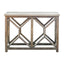 Uttermost Living Catali Ivory Stone Console Table House of Isabella UK