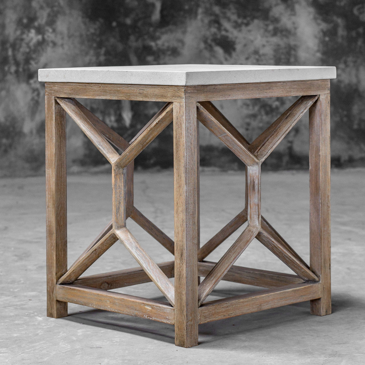 Uttermost Living Catali Stone End Table House of Isabella UK