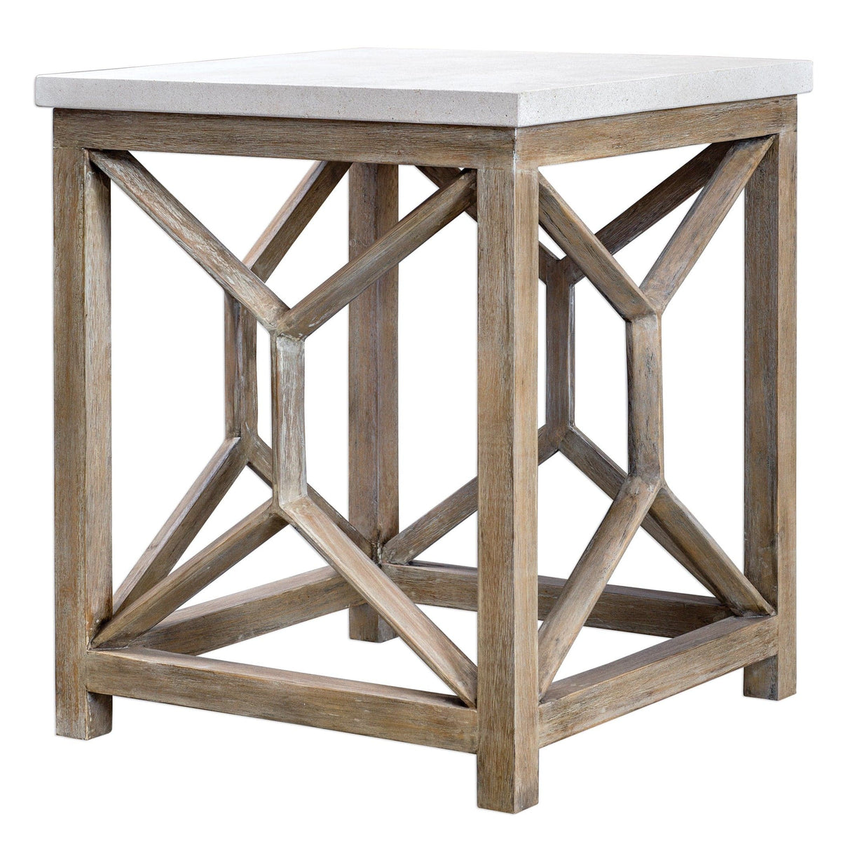 Uttermost Living Catali Stone End Table House of Isabella UK