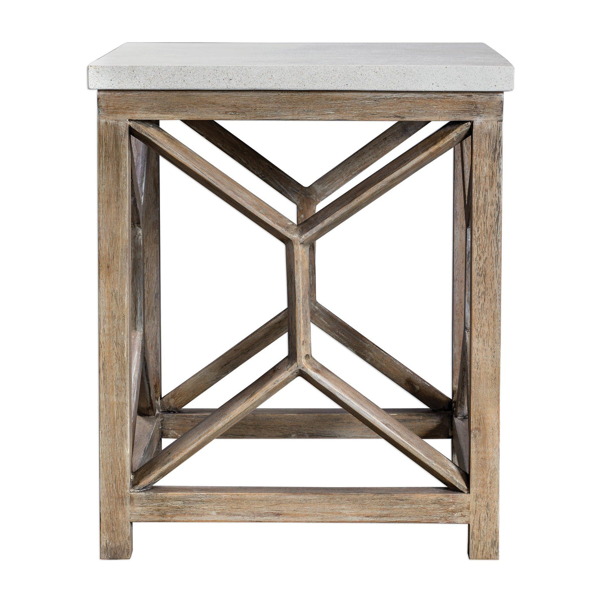 Uttermost Living Catali Stone End Table House of Isabella UK