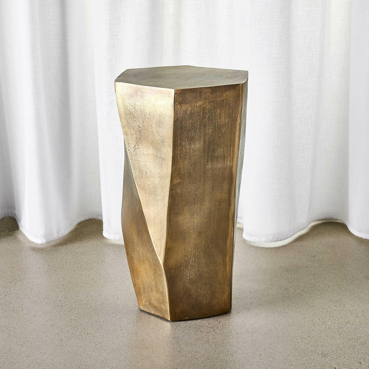 Cathenna Accent Table - Brass.