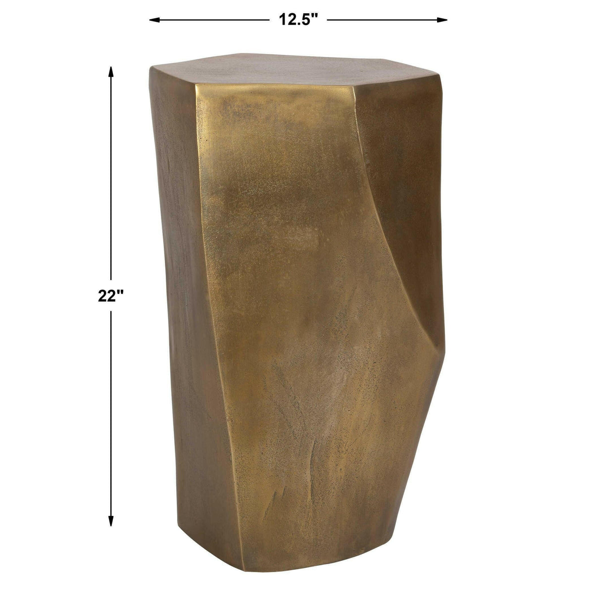 Cathenna Accent Table - Brass.