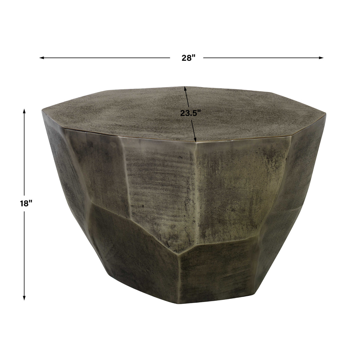 Uttermost Living Cathenna Coffee Table - Antiqued Nickel Medium House of Isabella UK