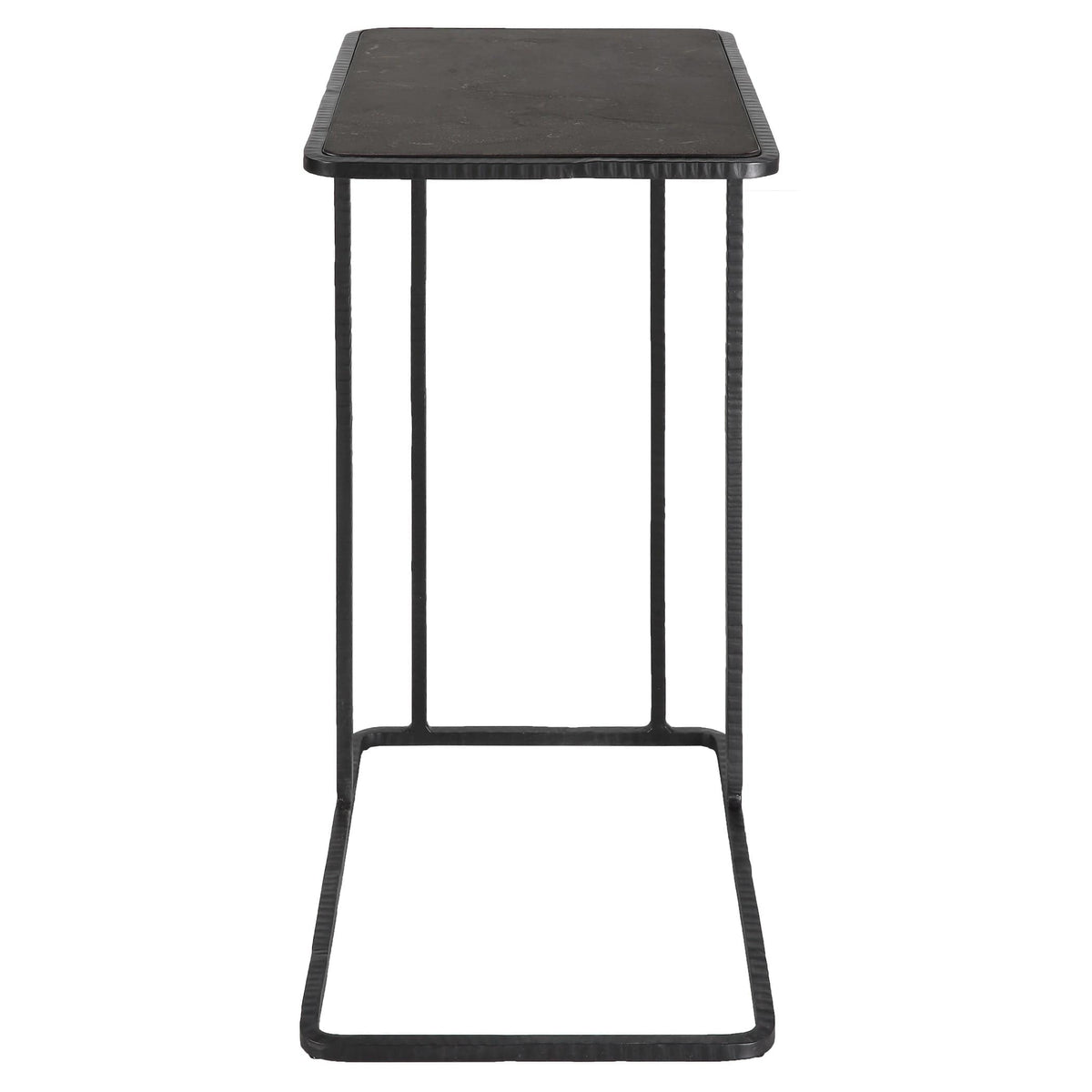 Uttermost Living Cavern Stone & Iron Accent Table House of Isabella UK