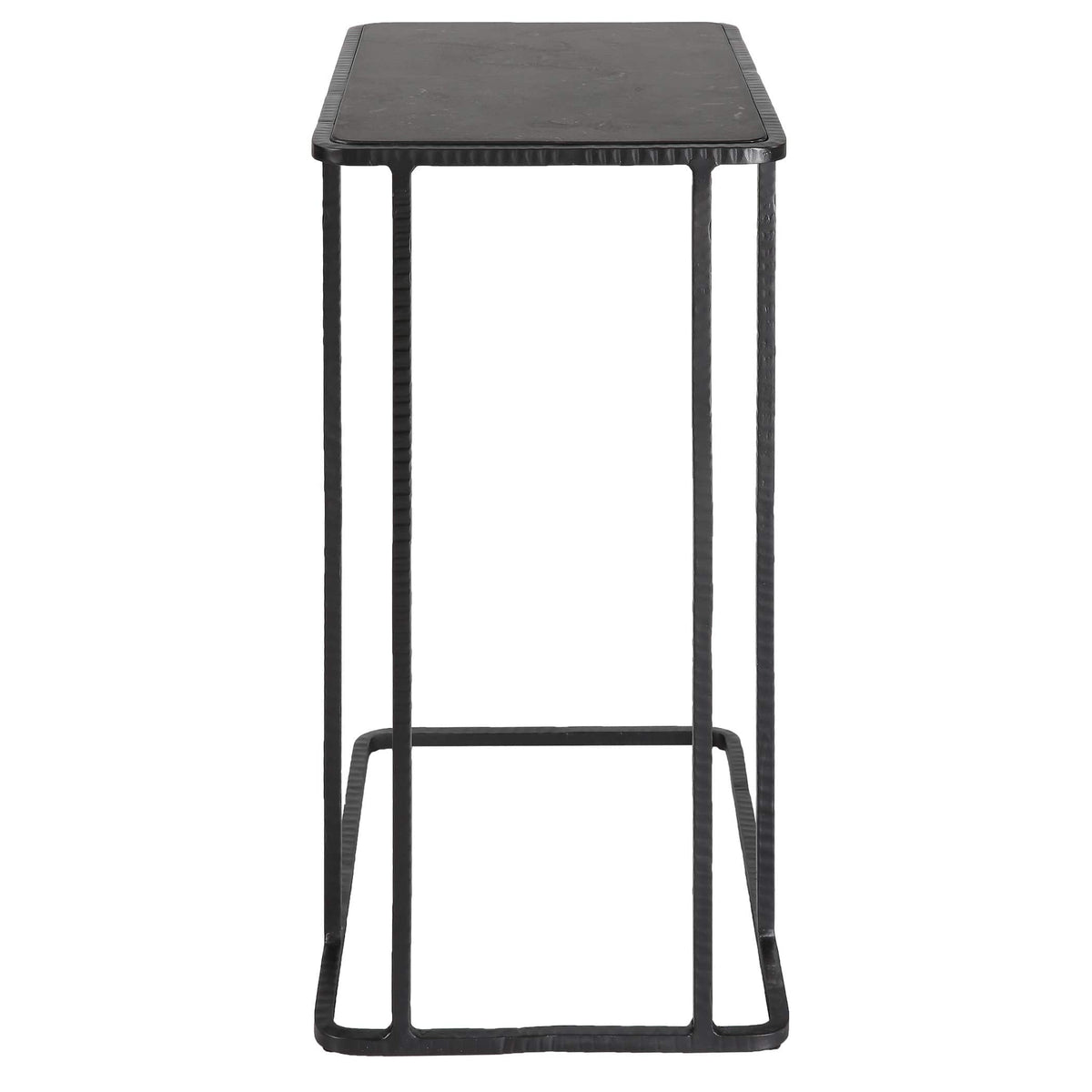 Uttermost Living Cavern Stone & Iron Accent Table House of Isabella UK