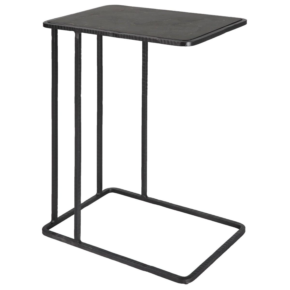 Uttermost Living Cavern Stone & Iron Accent Table House of Isabella UK