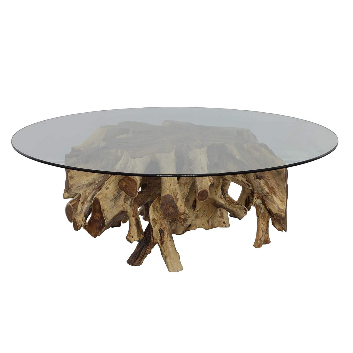 Uttermost Living Center Root Coffee Table - Round, 56 Glass 2 CARTONS House of Isabella UK