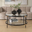 Uttermost Living Chadid Round Coffee Table in Glass House of Isabella UK