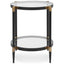 Uttermost Living Chadid Round Side Table in Glass House of Isabella UK