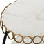 Uttermost Living Chainlink White Marble Side Table House of Isabella UK