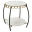 Uttermost Living Chainlink White Marble Side Table House of Isabella UK