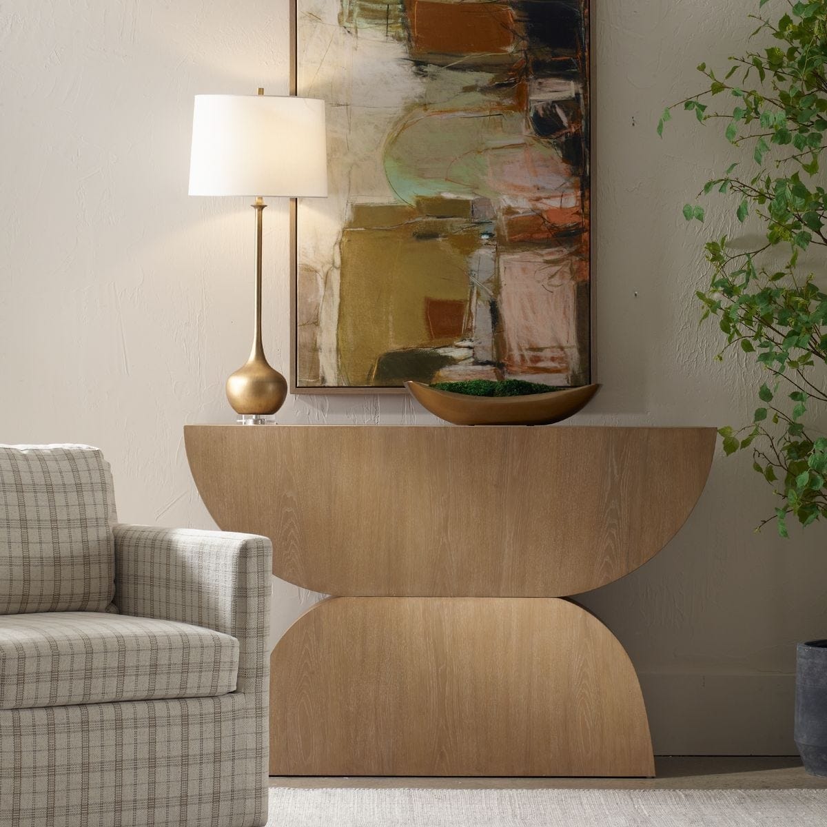Uttermost Living Ciano Modern Console Table in Wood House of Isabella UK
