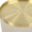 Uttermost Living Circuit Brass & White Accent Table House of Isabella UK