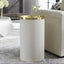 Uttermost Living Circuit Brass & White Accent Table House of Isabella UK