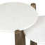 Uttermost Living Claridge Nesting Tables in White Marble - Set of 2 House of Isabella UK