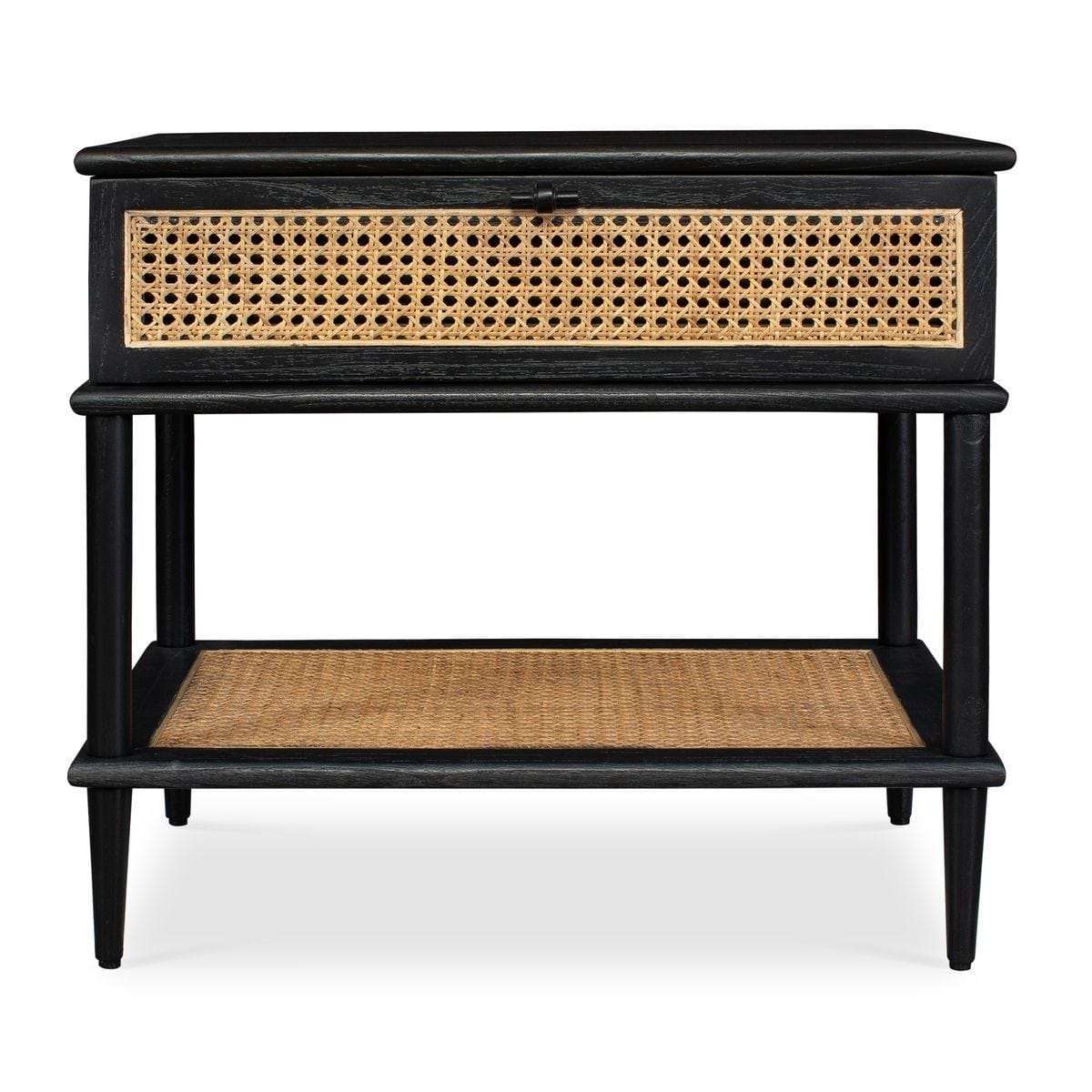 Uttermost Living Coast Black Rattan Side Table House of Isabella UK