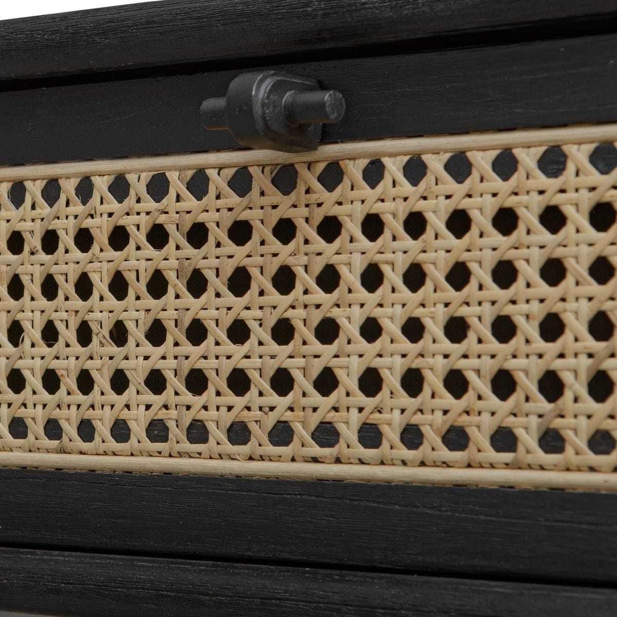 Uttermost Living Coast Black Rattan Side Table House of Isabella UK