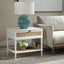 Uttermost Living Coast White Rattan Side Table House of Isabella UK