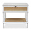 Uttermost Living Coast White Rattan Side Table House of Isabella UK