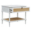 Uttermost Living Coast White Rattan Side Table House of Isabella UK