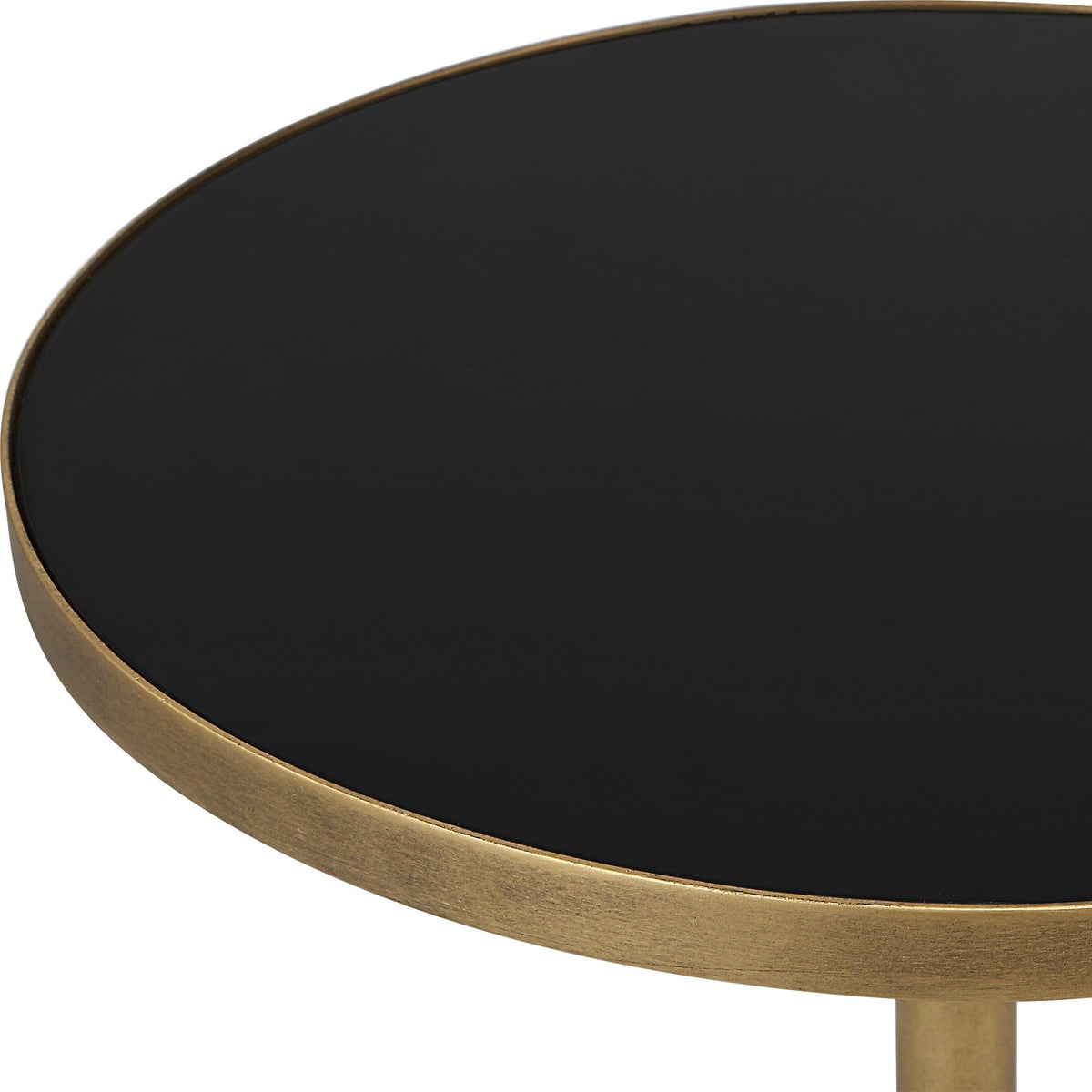 Uttermost Living Comet Geometric Bronze Accent Table House of Isabella UK