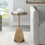 Uttermost Living Comet Geometric Bronze Accent Table House of Isabella UK
