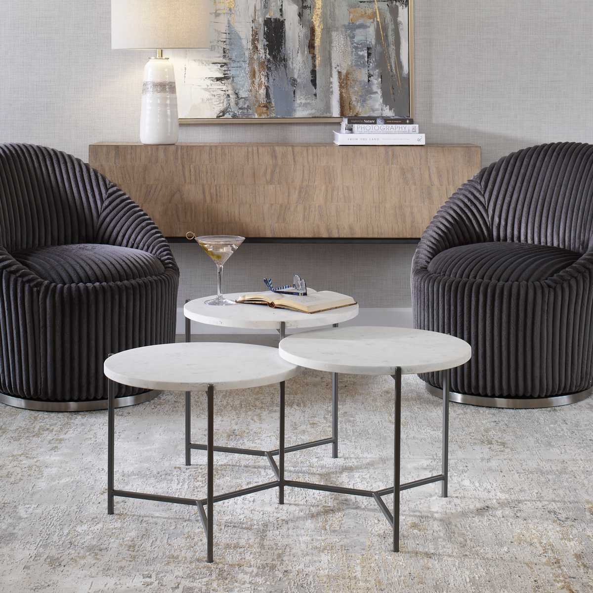 Uttermost Living Contarini Tiered Coffee Table House of Isabella UK
