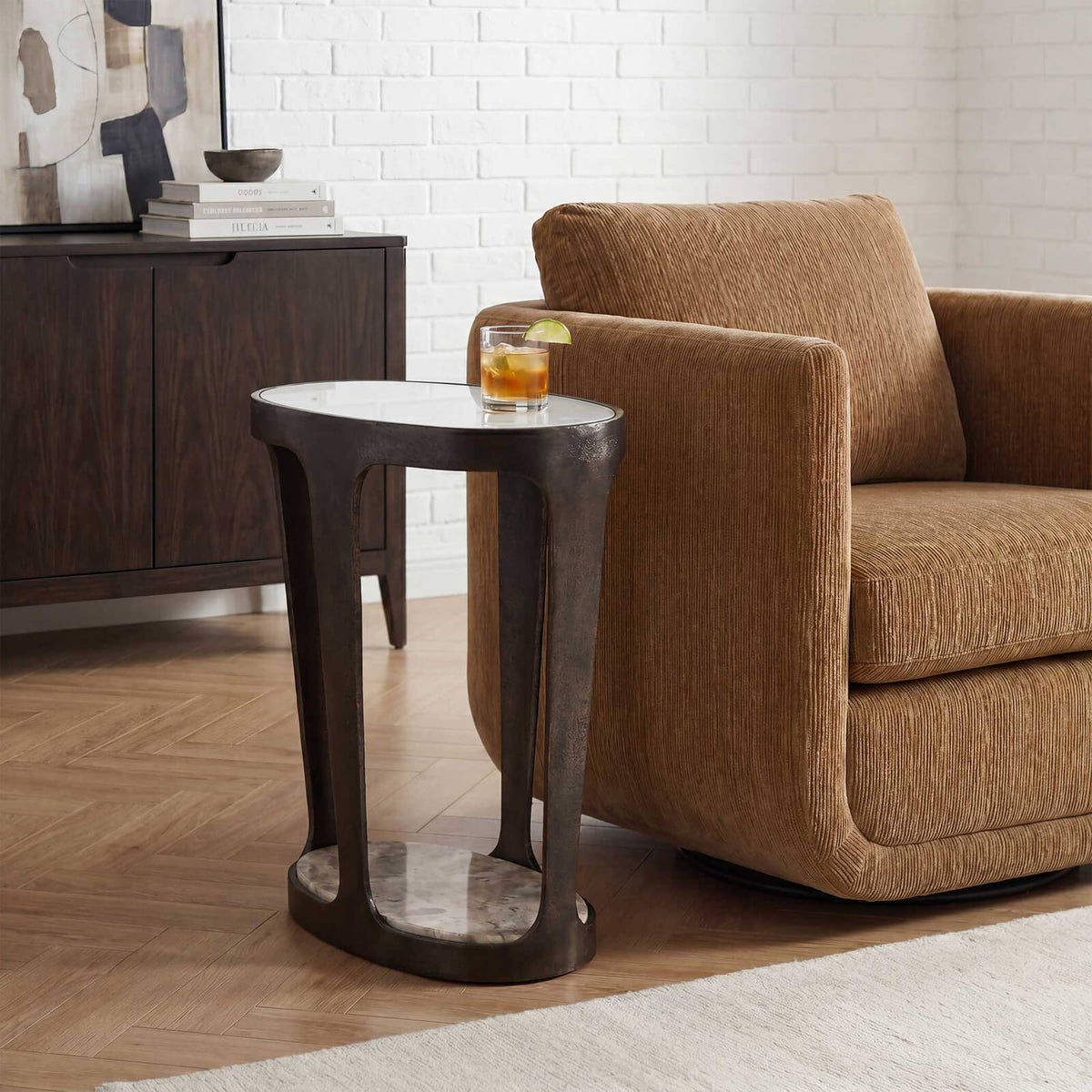 Uttermost Living Coronado Side Table in Dark Bronze House of Isabella UK
