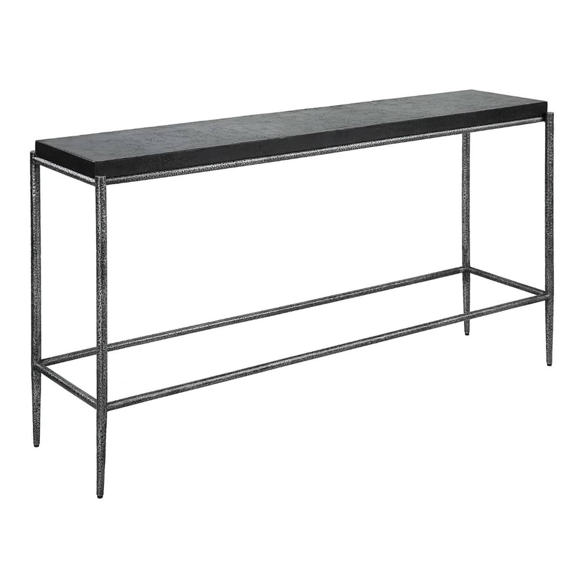 Uttermost Living Crescendo Black Concrete Console Table House of Isabella UK