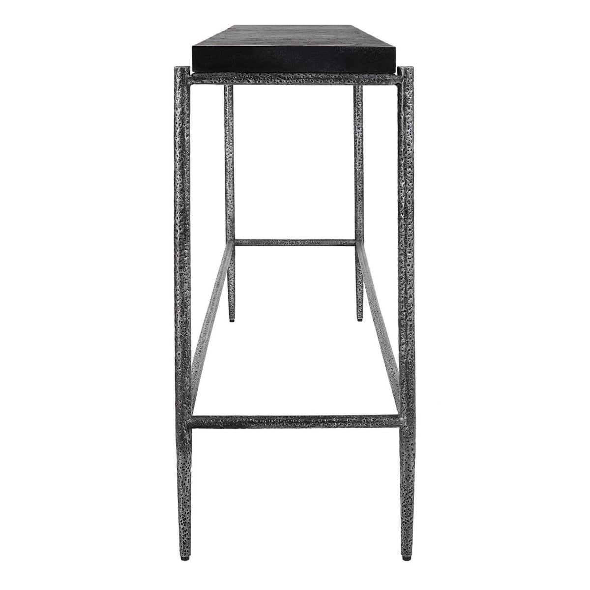 Uttermost Living Crescendo Black Concrete Console Table House of Isabella UK