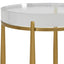 Uttermost Living Crystal Clear Round Accent Table House of Isabella UK